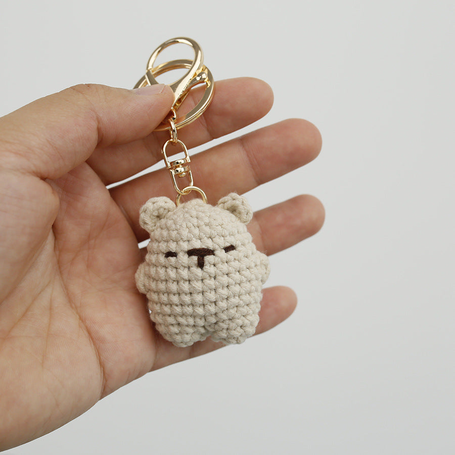 Adorable Bear Wool Keychain