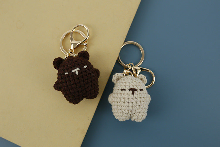 Adorable Bear Wool Keychain