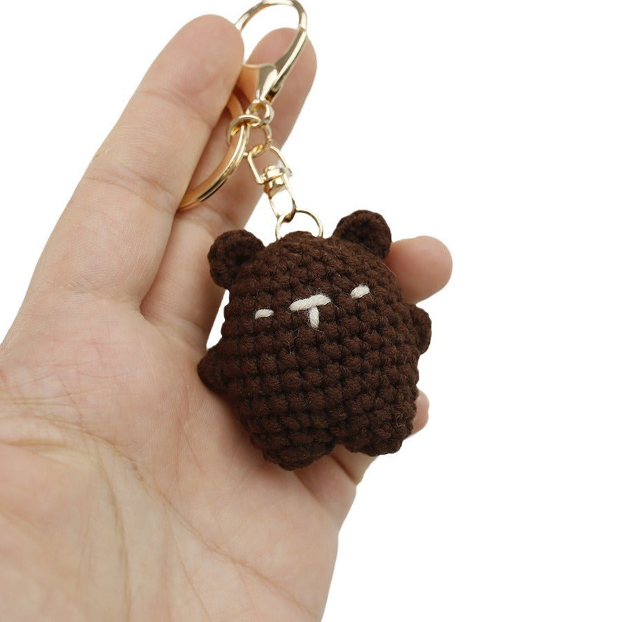 Adorable Bear Wool Keychain