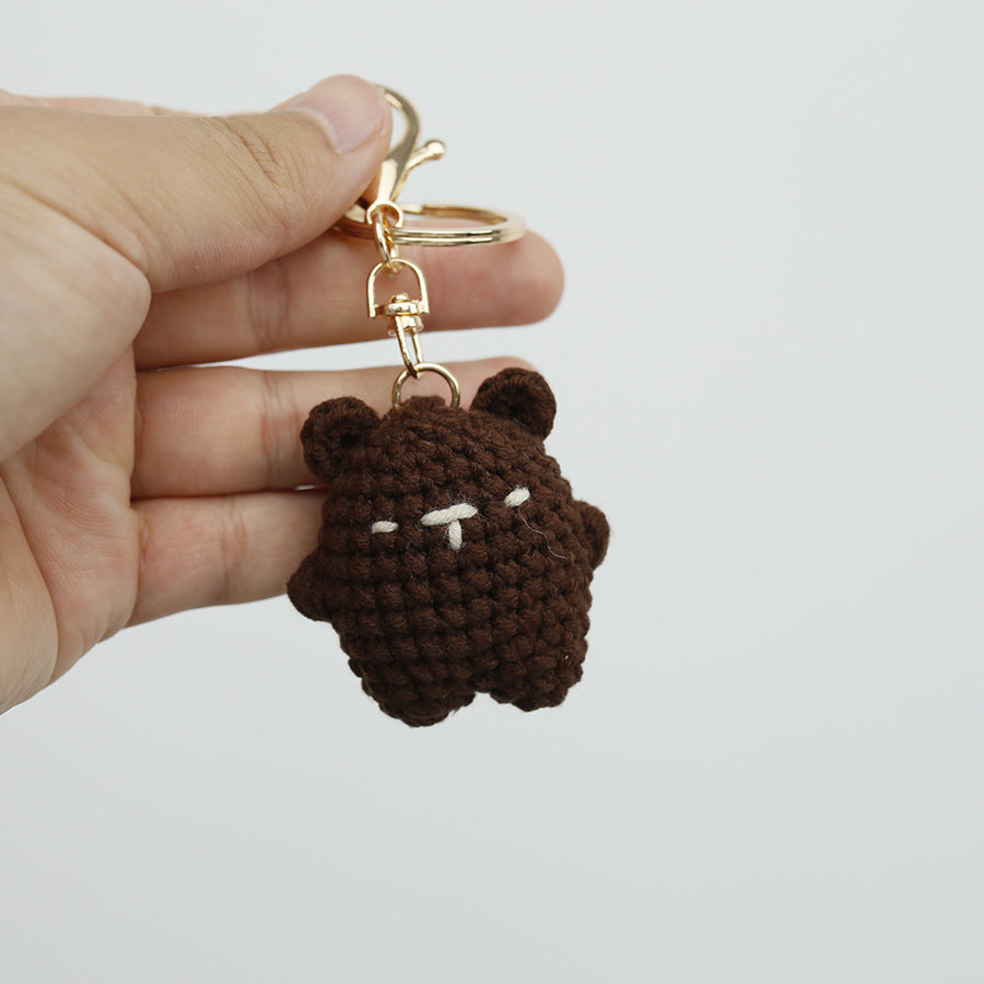 Adorable Bear Wool Keychain