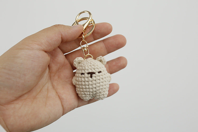 Adorable Bear Wool Keychain