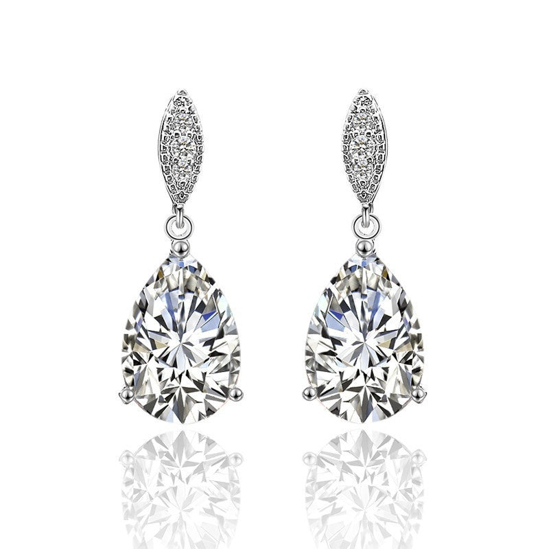 Cascading Brilliance Zircon Earrings