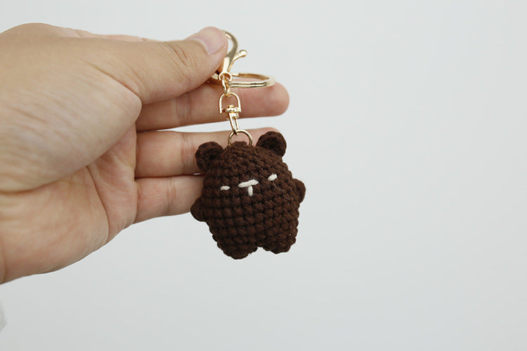 Adorable Bear Wool Keychain