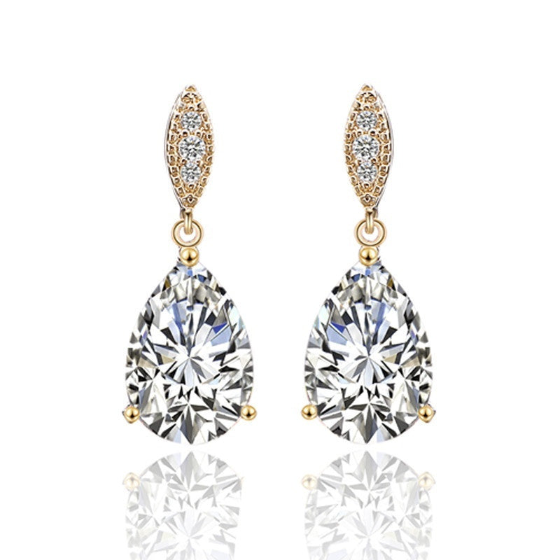 Cascading Brilliance Zircon Earrings