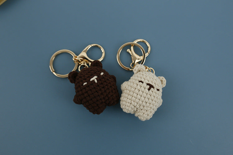 Adorable Bear Wool Keychain