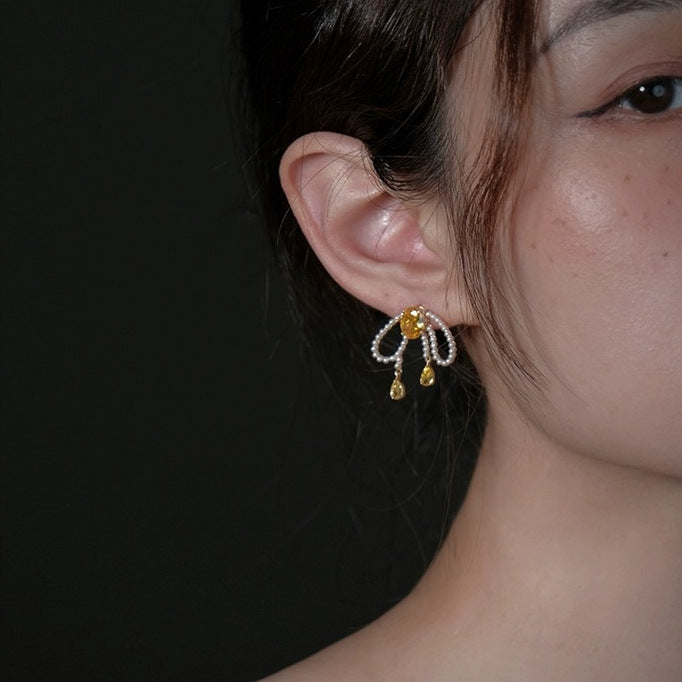 Ethereal Pearl Cascade Earrings