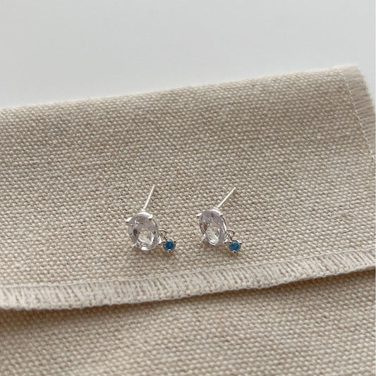 Azure Brilliance Sterling Silver Earrings