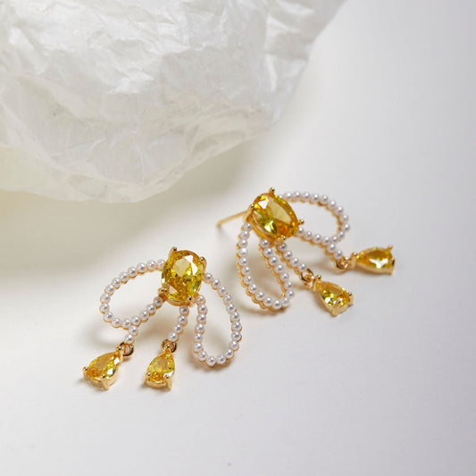 Ethereal Pearl Cascade Earrings