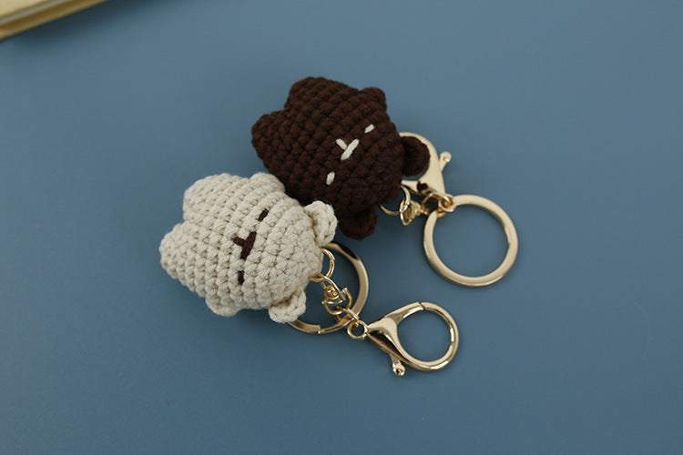 Adorable Bear Wool Keychain