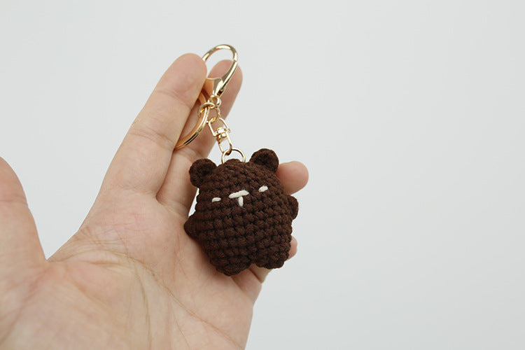 Adorable Bear Wool Keychain