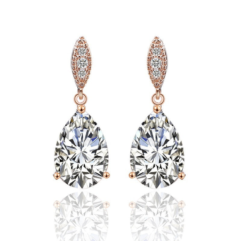 Cascading Brilliance Zircon Earrings