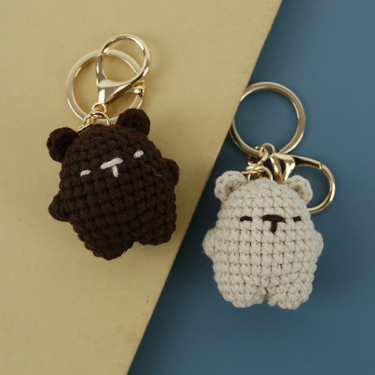 Adorable Bear Wool Keychain